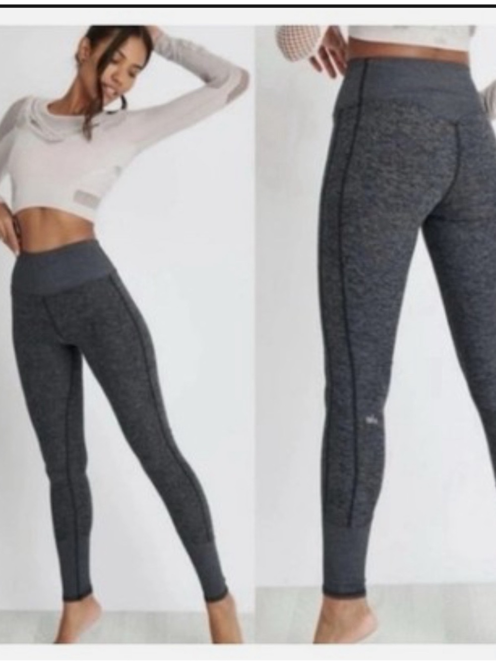 EUC High-Waist Alosoft Lounge Legging Gray Size S barely worn